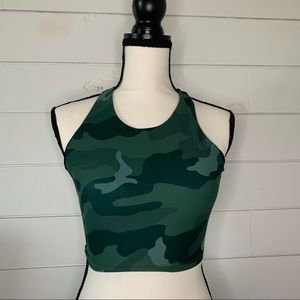 Camo tank top bra